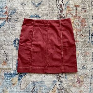 Jolt Size 3 Coral Red Bodycon Mini Skirt